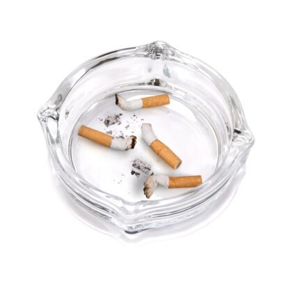 Glass Cigarette Round Transparent Lead-free Glass Environmentally Friendly Pack of 1