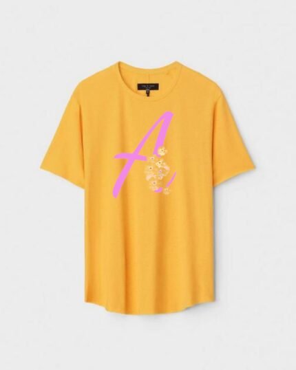 Unisex Designer Premium Quality Printed T-Shirt For Boys And Girls :: Cloth type : Cotton - Colour :: Yellow