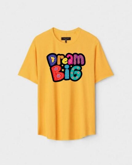 Unisex Designer Premium Quality Printed T-Shirt For Boys And Girls :: Cloth type : Cotton - Colour :: Yellow