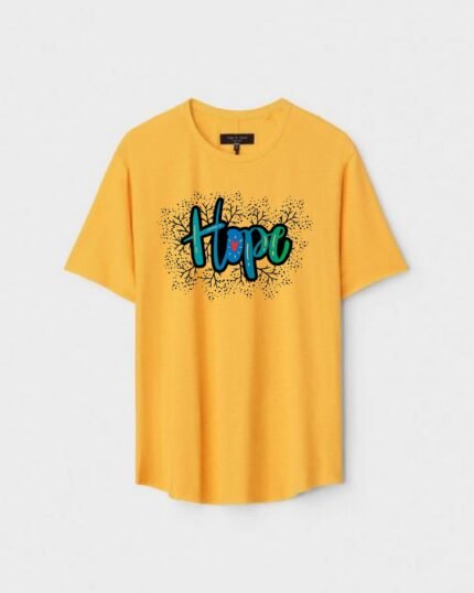 Unisex Designer Premium Quality Printed T-Shirt For Boys And Girls :: Cloth type : Cotton - Colour :: Yellow
